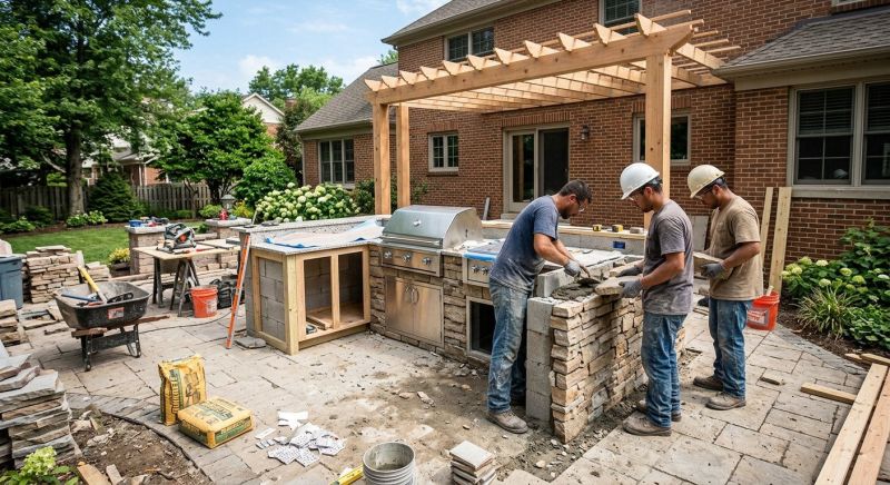 Outdoor Kitchen Construction in Summerville, SC