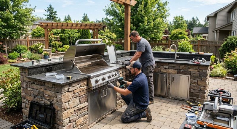 Outdoor Kitchen Installation in Pearland, TX