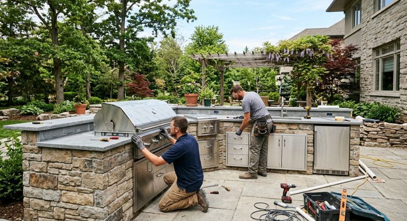 Outdoor Kitchen Installation in Katy, TX